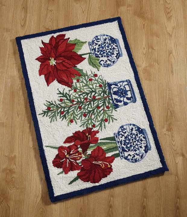 Holiday Chinoiserie Hook Rug