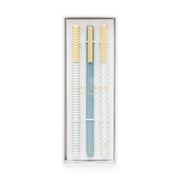 The Blue Pattern Pen Set (Set of 3)