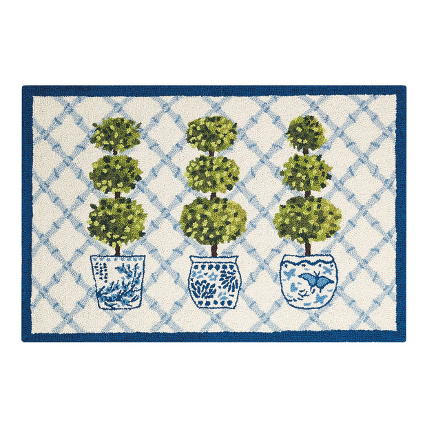 Topiary Trellis Hook Rug