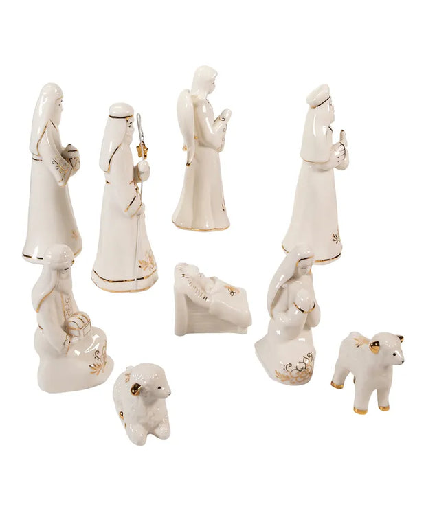 Gilded Nativity Set
