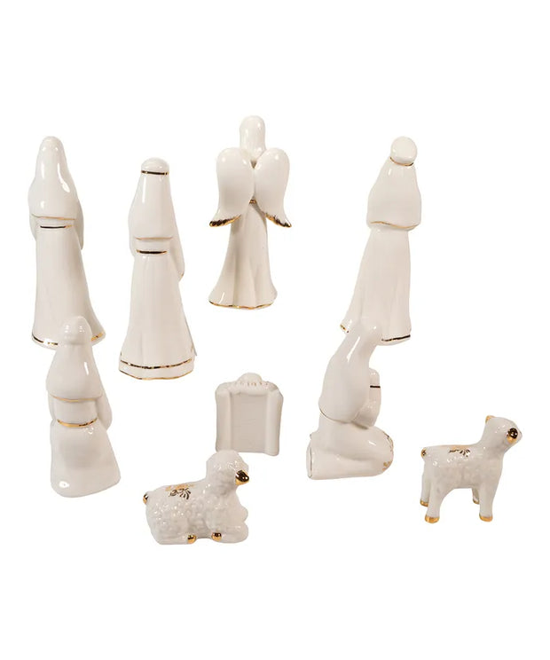 Gilded Nativity Set