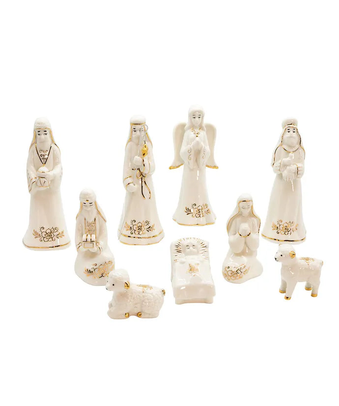 Gilded Nativity Set