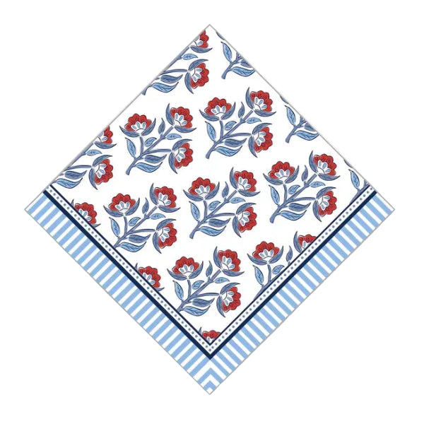 Summer Floral Cocktail Napkins - Set of 2