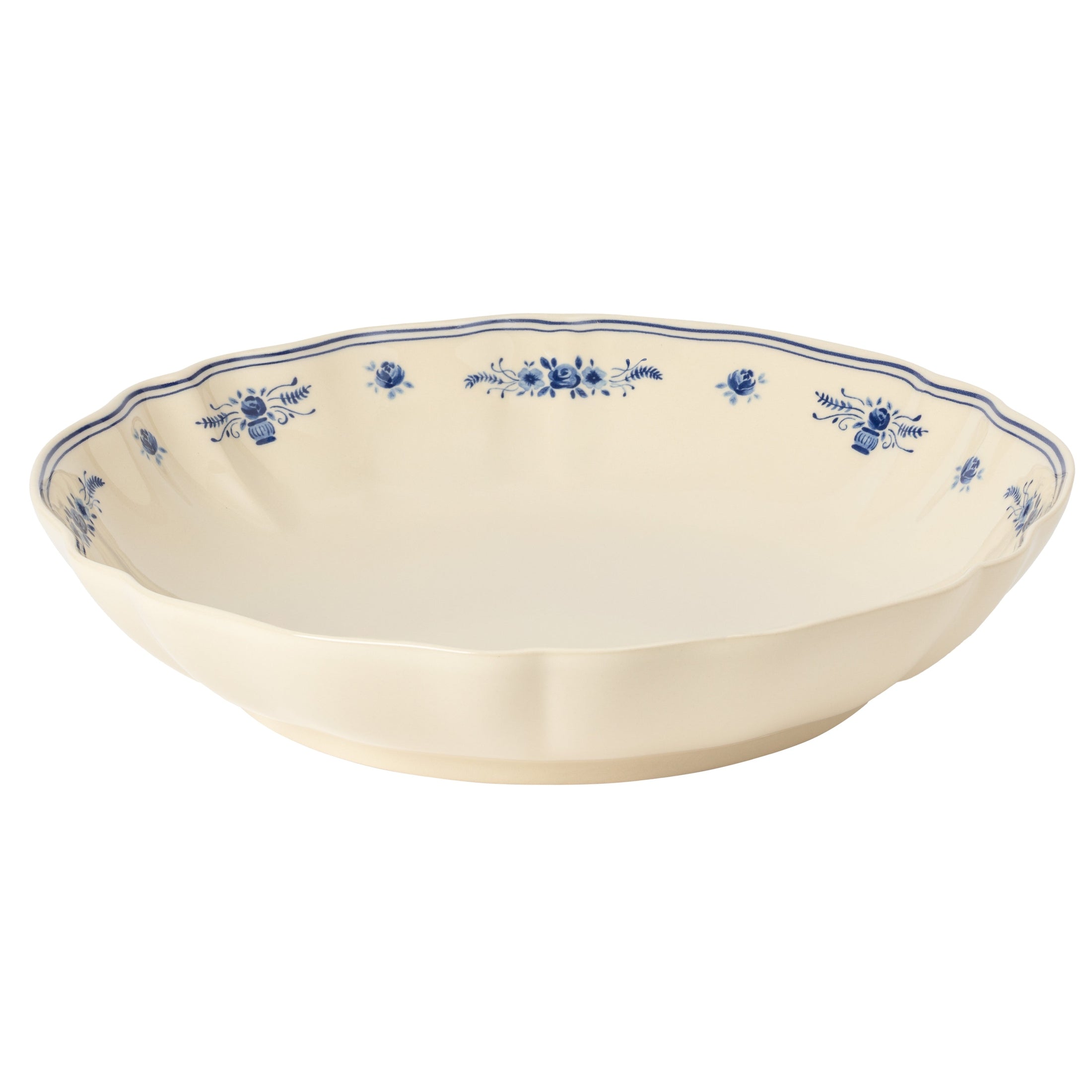 Newport Rose Low Serving Bowl