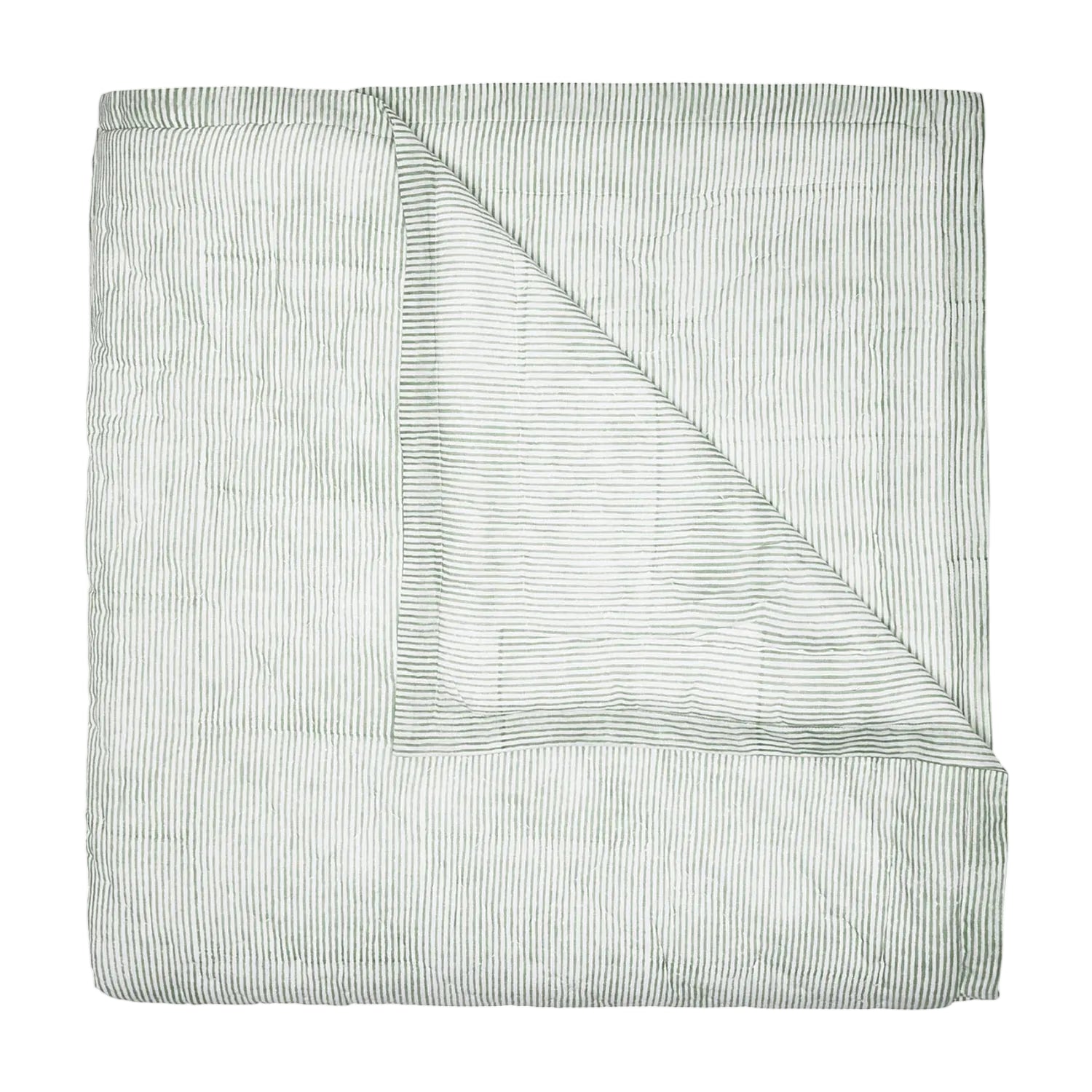 Nandi Sage Quilt & Shams by John Robshaw