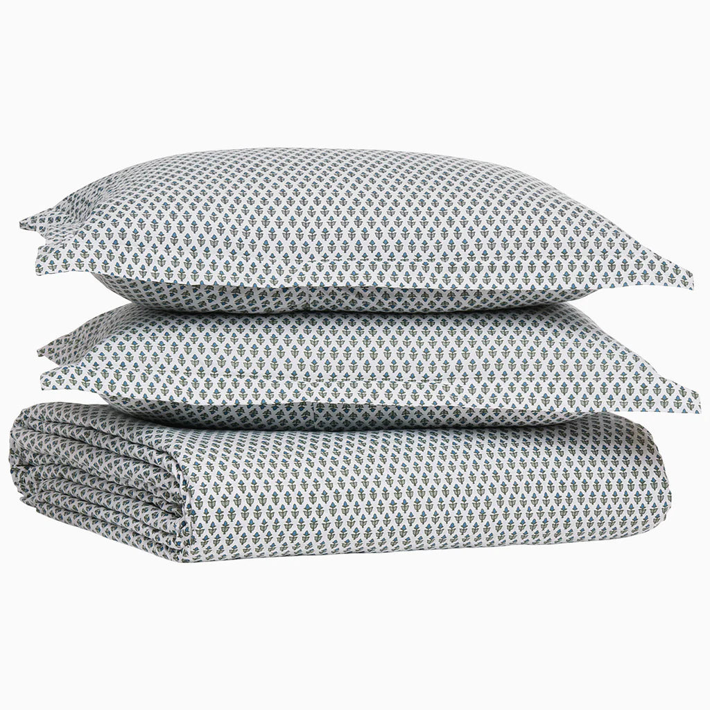 Cala Sage Organic Duvet & Shams by John Robshaw
