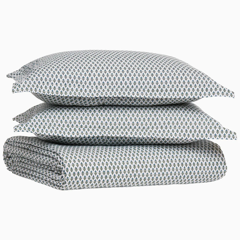 Cala Sage Organic Duvet & Shams by John Robshaw