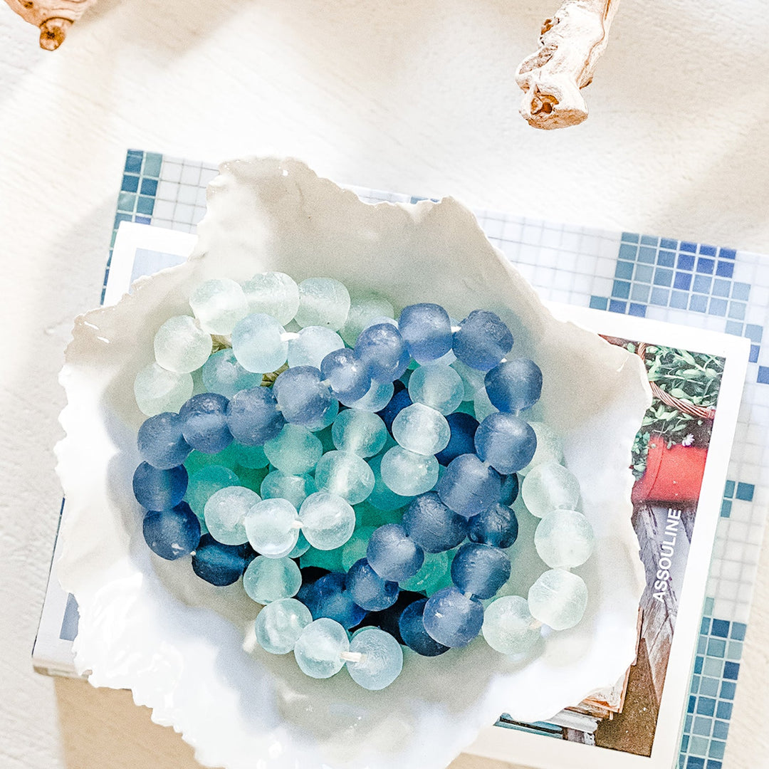 Light store Sea Blue Glass Beads