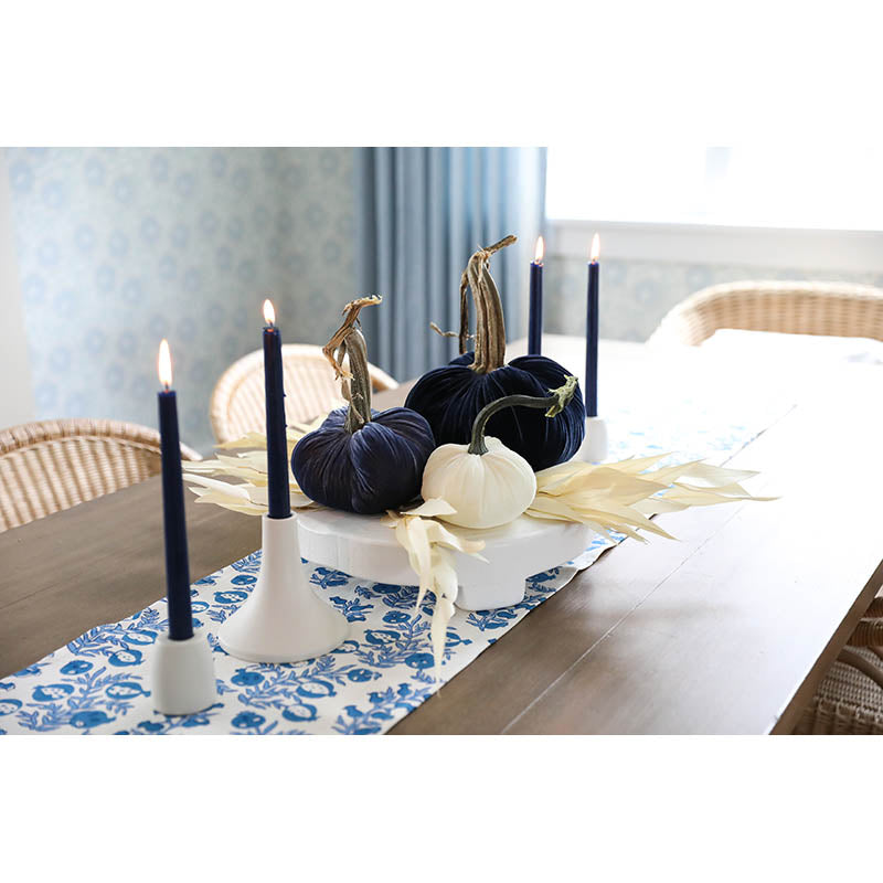 Navy Blue Taper Candles Cailini Coastal