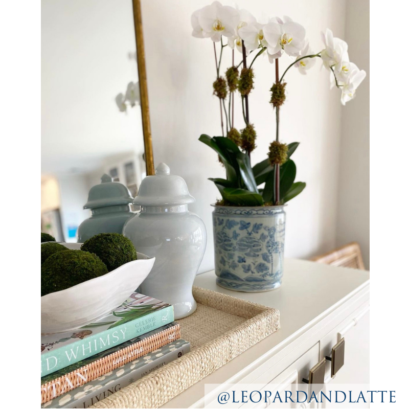 Antiqued Blue Peacock Porcelain Planter - Cailini Coastal