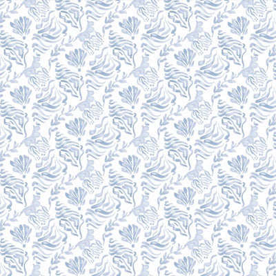 NUS4447  Blue Shellby Peel and Stick Wallpaper  by NuWallpaper