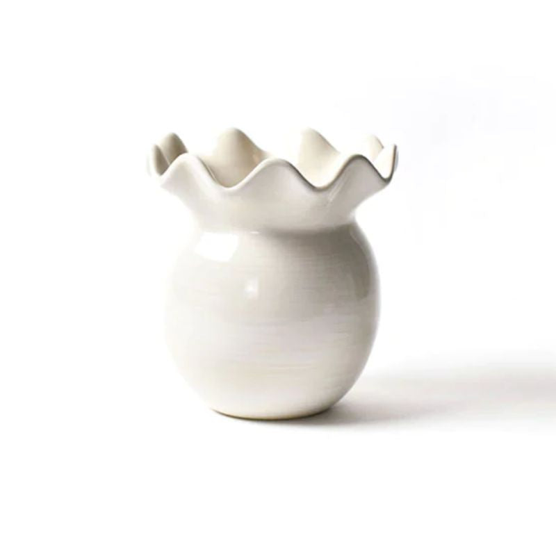 Image of Ceramic Ruffle Vase