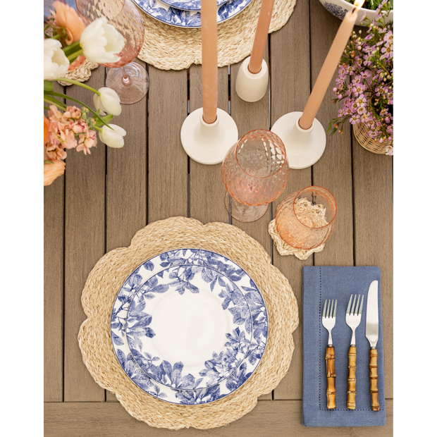 Blue Perennial Dinner Plates
