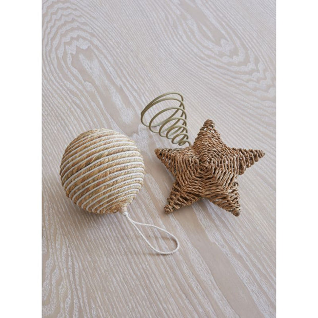 Woven Jute Ornament - Set of 3
