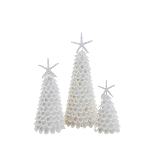Ivory Shell Christmas Tree