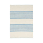 Castaway Stripe Cotton Rug - Blue