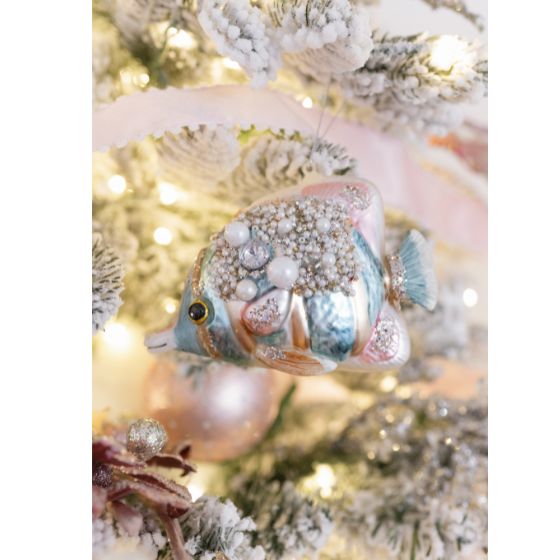 Jeweled Angel Fish Ornament