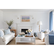 Ocean Harbor Stripe Linen Pillow with Insert