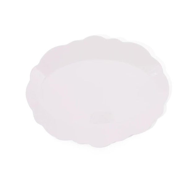 Scallop Melamine Oval Platter