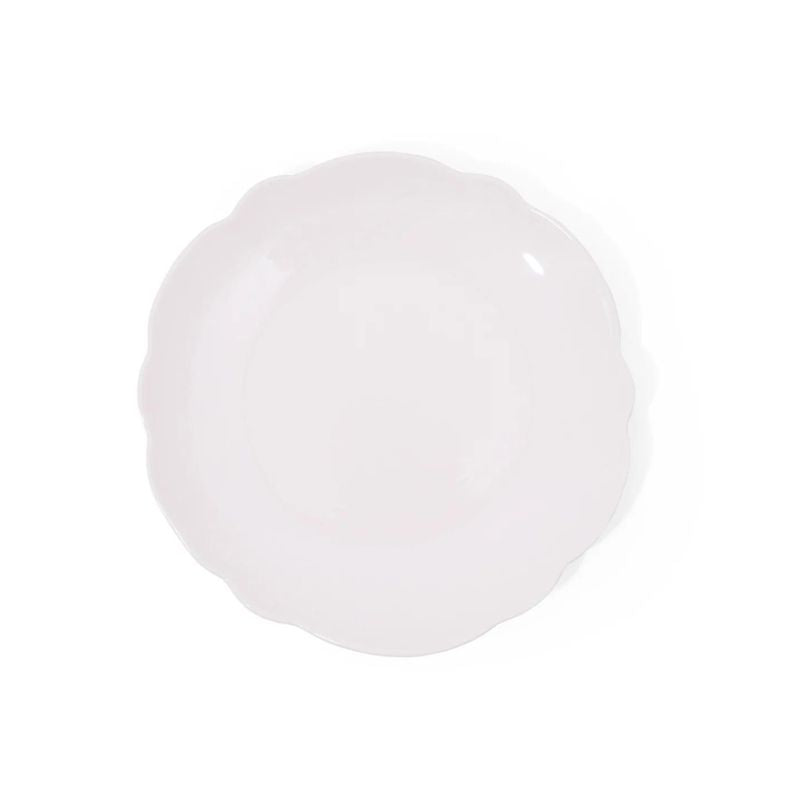 Scallop Melamine Dinner Plates - Set of 4