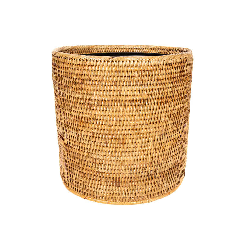 Sconset Round Waste Basket - Natural