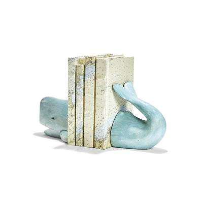Whale Bookend - Blue