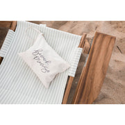 Folding Beach Chair - Sage Stripe