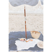 Beach Blanket - Navy Stripe