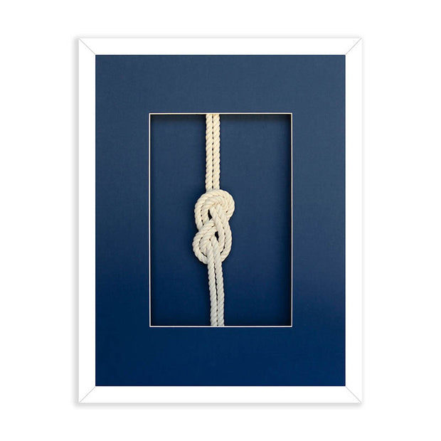 Navy Nautical Knot Framed Art - Double Figure Eight – Cailini Coastal