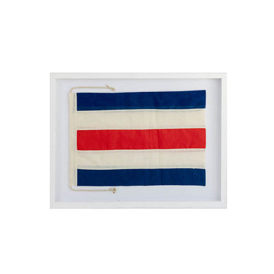 Nautical Signal Flag Framed Art - Charlie