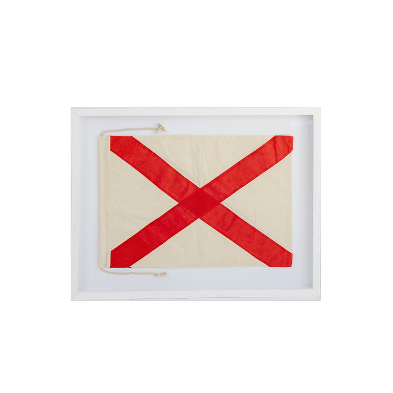 Nautical Signal Flag Framed Art - Victor