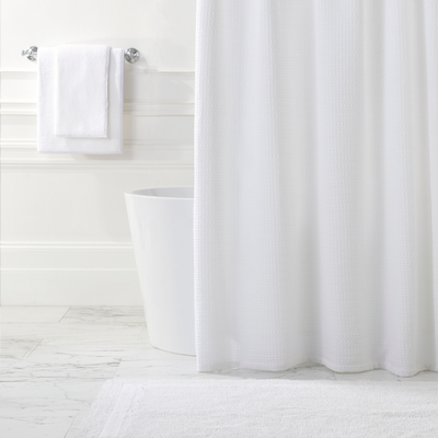 Waffle Matelasse Shower Curtain