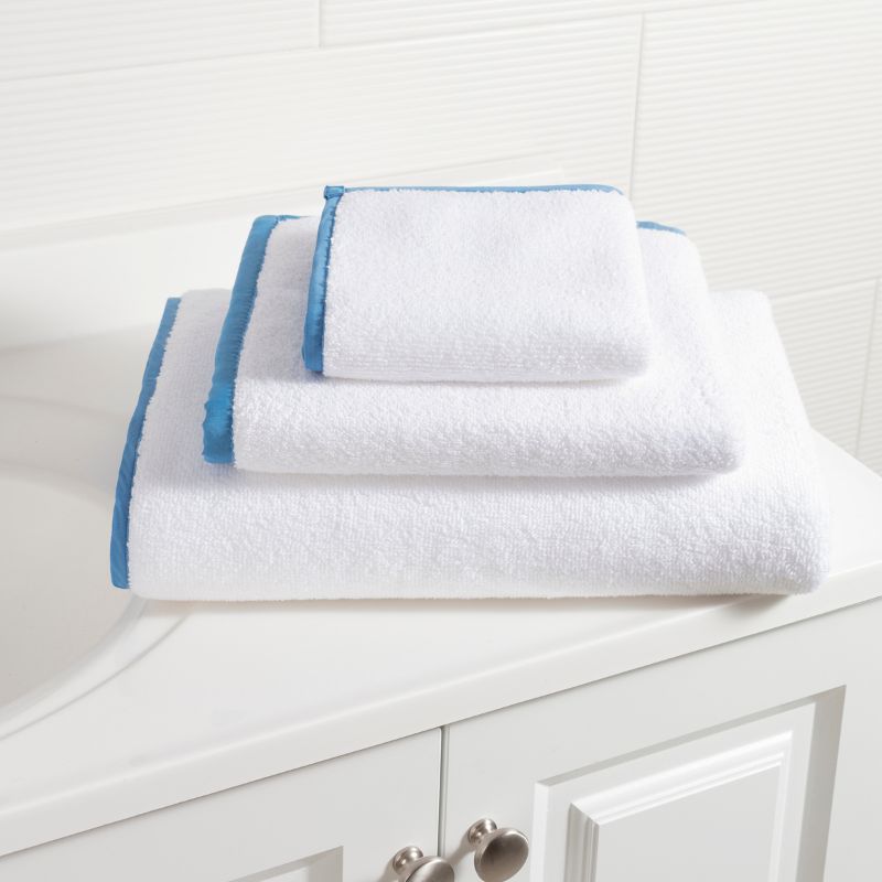 Tip Towel - White/French Blue – Cailini Coastal