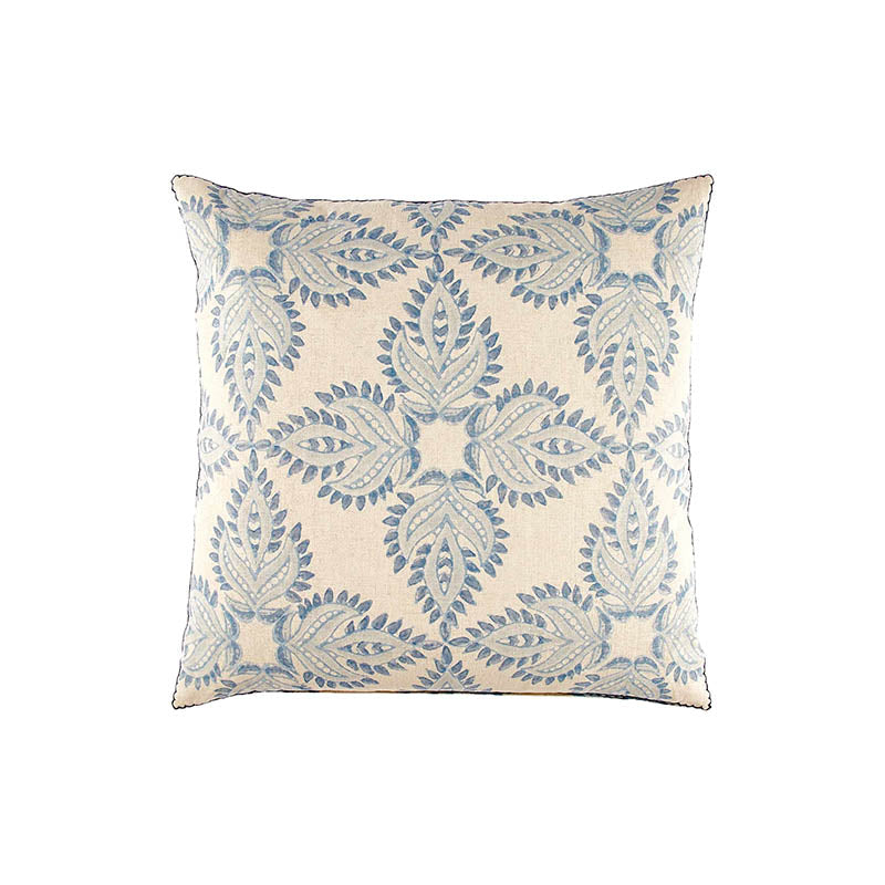 Verdin Lapis Euro Pillow with Insert by John Robshaw