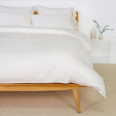 Bamboo Duvet and Sham Set in Ivory by Pom Pom at Home