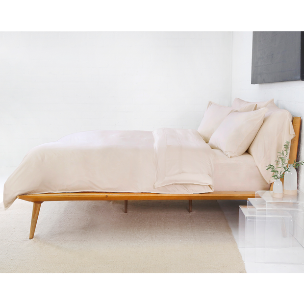 Bamboo Duvet and Sham Set in Sand by Pom Pom at Home