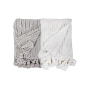 Cambria Throw in Light Gray by Pom Pom at Home