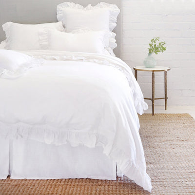 Beaufort Duvet Cover in White by Pom Pom at Home