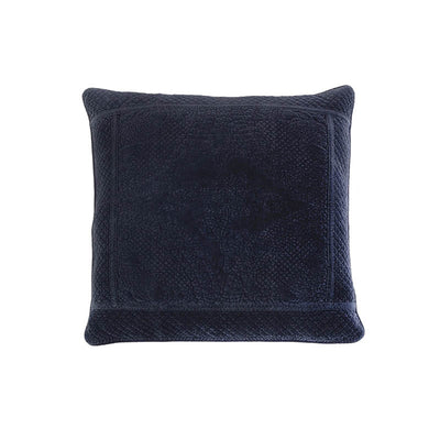 Galway Euro Sham in Navy by Pom Pom at Home