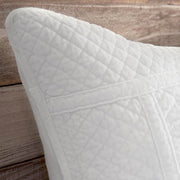 Galway Euro Sham in White by Pom Pom at Home