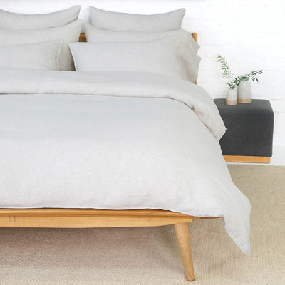 Linen Duvet Set in Flax by Pom Pom at Home