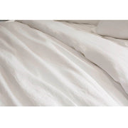 Linen Duvet Set in White by Pom Pom at Home