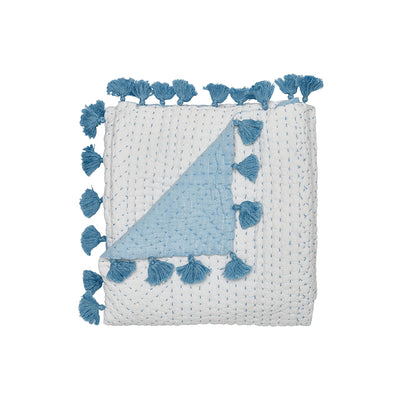 Sahati Light Indigo Throw by John Robshaw
