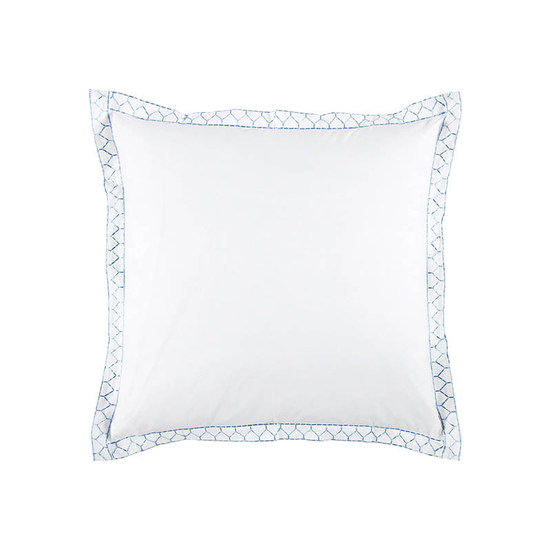 Stitched Light Indigo Sham by John Robshaw