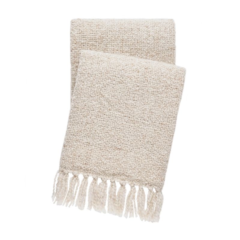Beach Boucle Indoor/Outdoor Throw - Natural