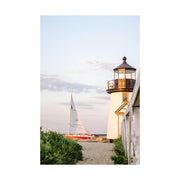 Brant Point Lighthouse Sailboat Print