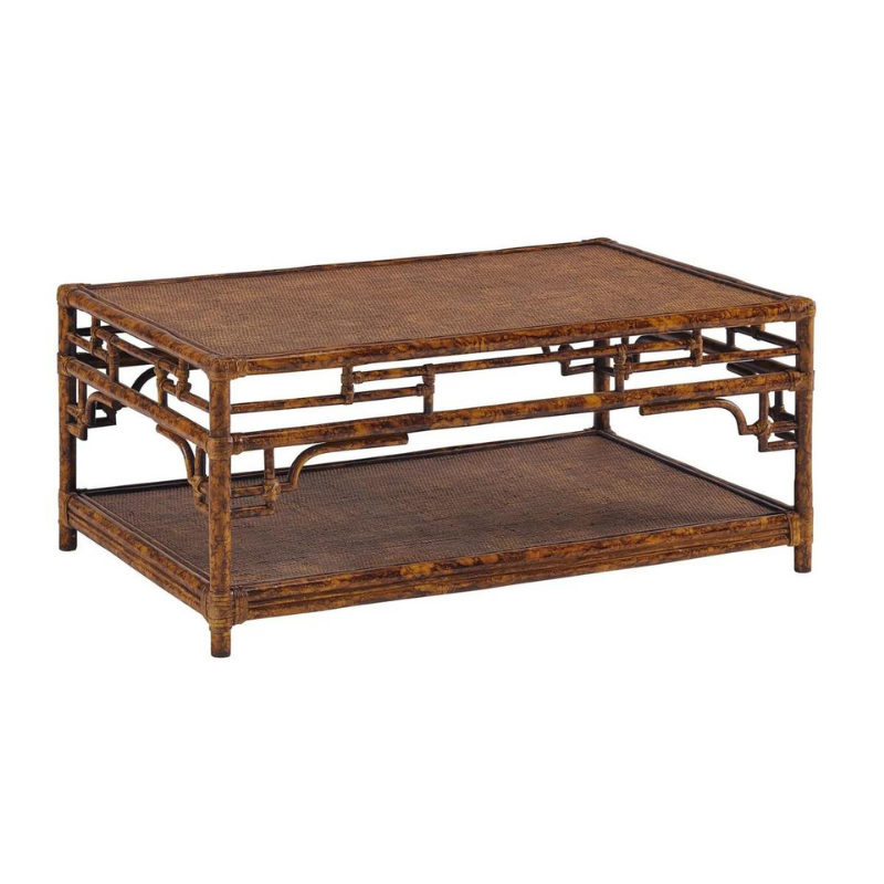 Antiqued Pagoda Coffee Table by Cailini Coastal