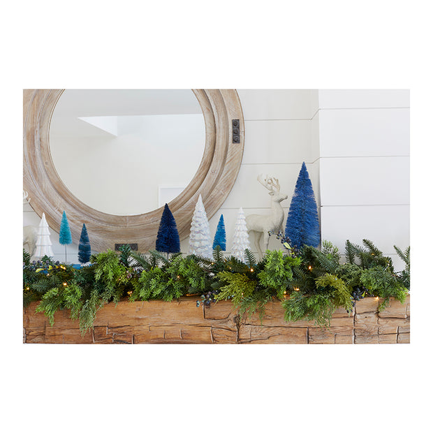 Shades of Blue Bottle Brush Trees