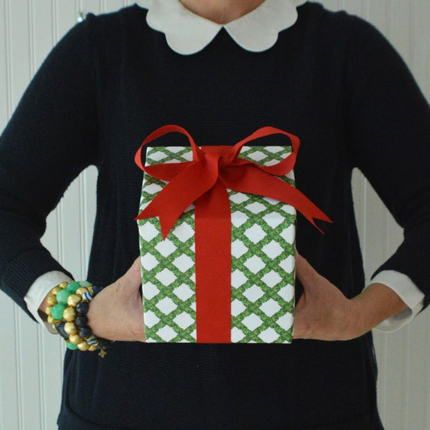 Boxwood Lattice Gift Wrap Roll