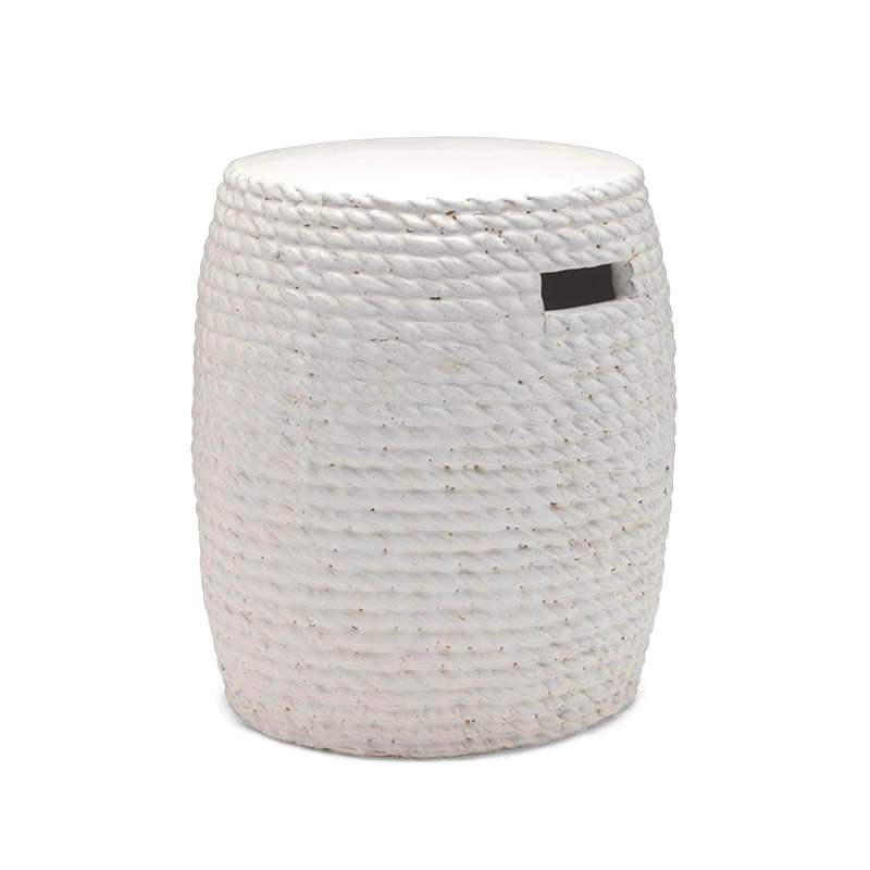 Annapolis Garden Stool - White